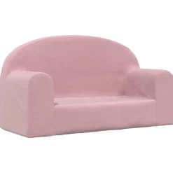 Hot vidaXL Barnsoffa 2-sits mjuk plysch Rosa
