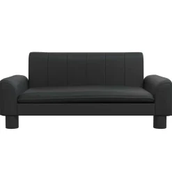 Best vidaXL Barnsoffa 70x45x30 cm konstläder Svart