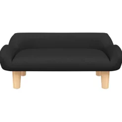 Discount vidaXL Barnsoffa 70x40x24 cm tyg Svart