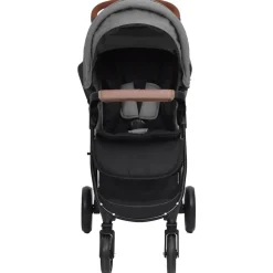 New vidaXL Barnvagn 2-i-1 stål Ljusgrå