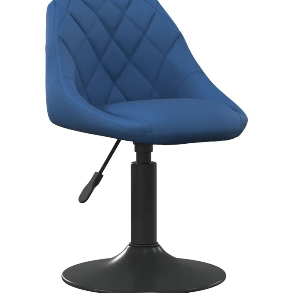 vidaXL Barstol blå sammet