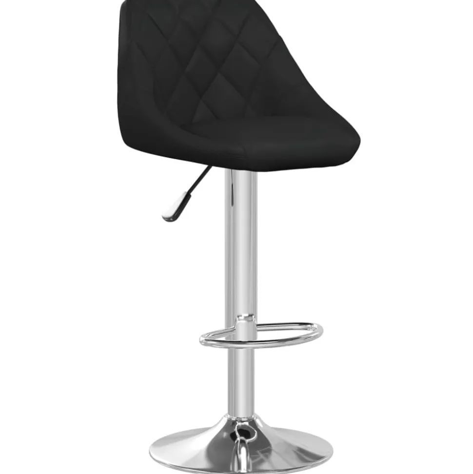 vidaXL Barstol svart konstläder