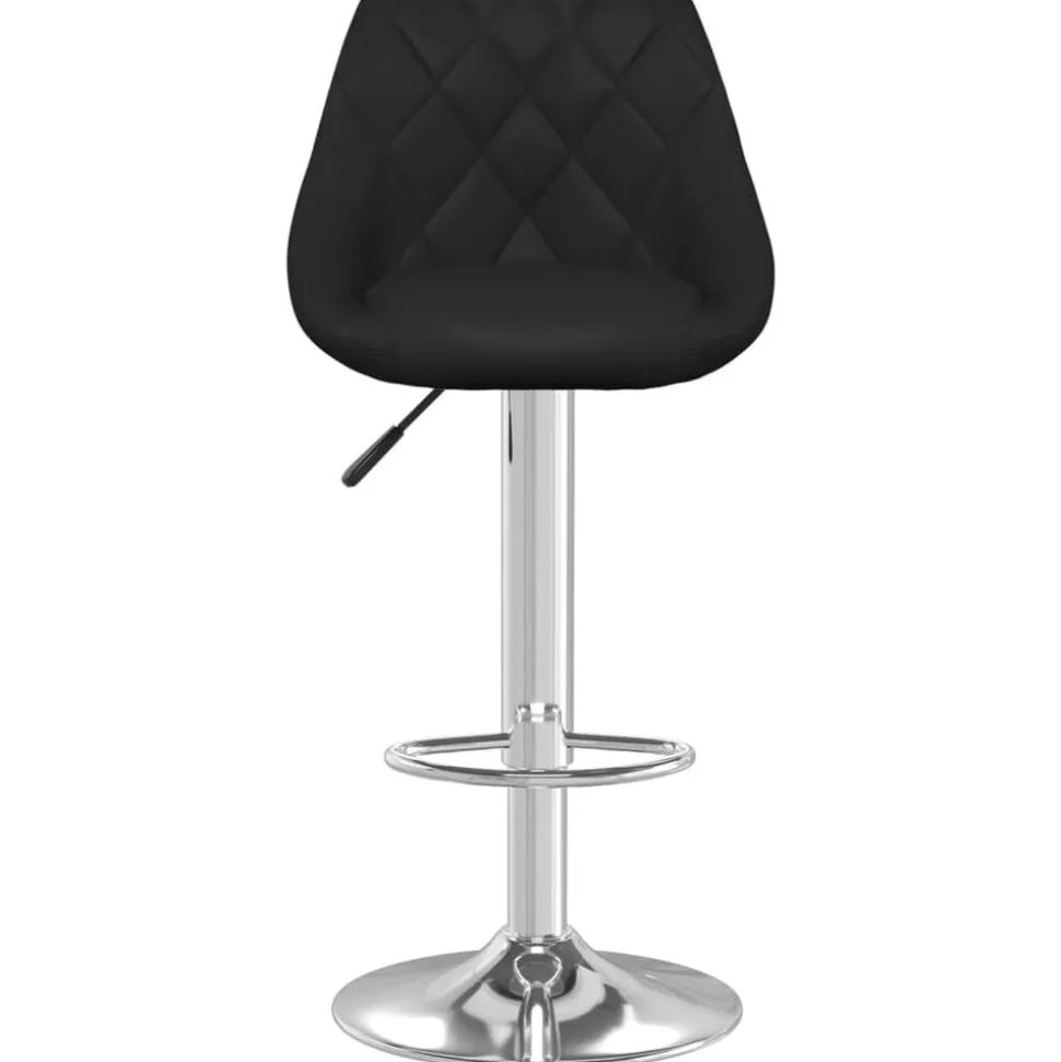 vidaXL Barstol svart konstläder