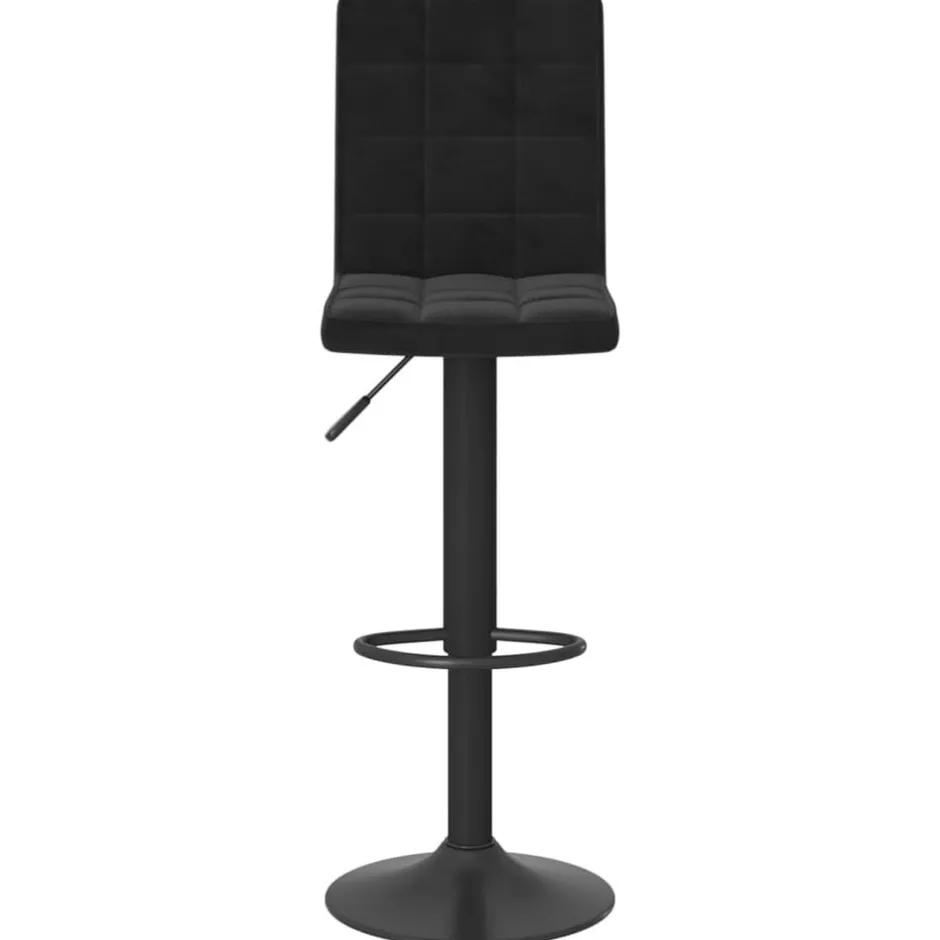 Best vidaXL Barstol sammet Svart