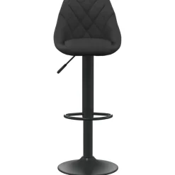 vidaXL Barstol svart sammet