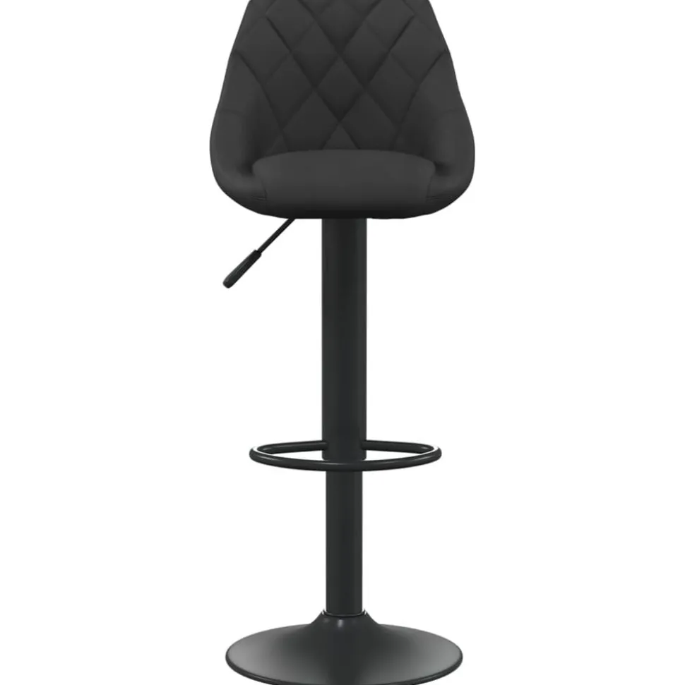 vidaXL Barstol svart sammet