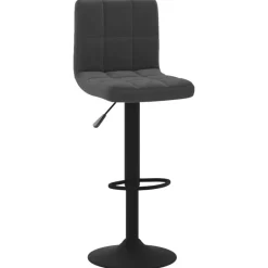 Best vidaXL Barstol sammet Svart