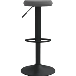 New vidaXL Barstolar 2 st sammet Mörkgrå
