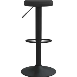 vidaXL Barstolar 2 st svart sammet