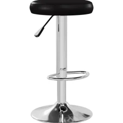 New vidaXL Barstolar 2 st konstläder Svart