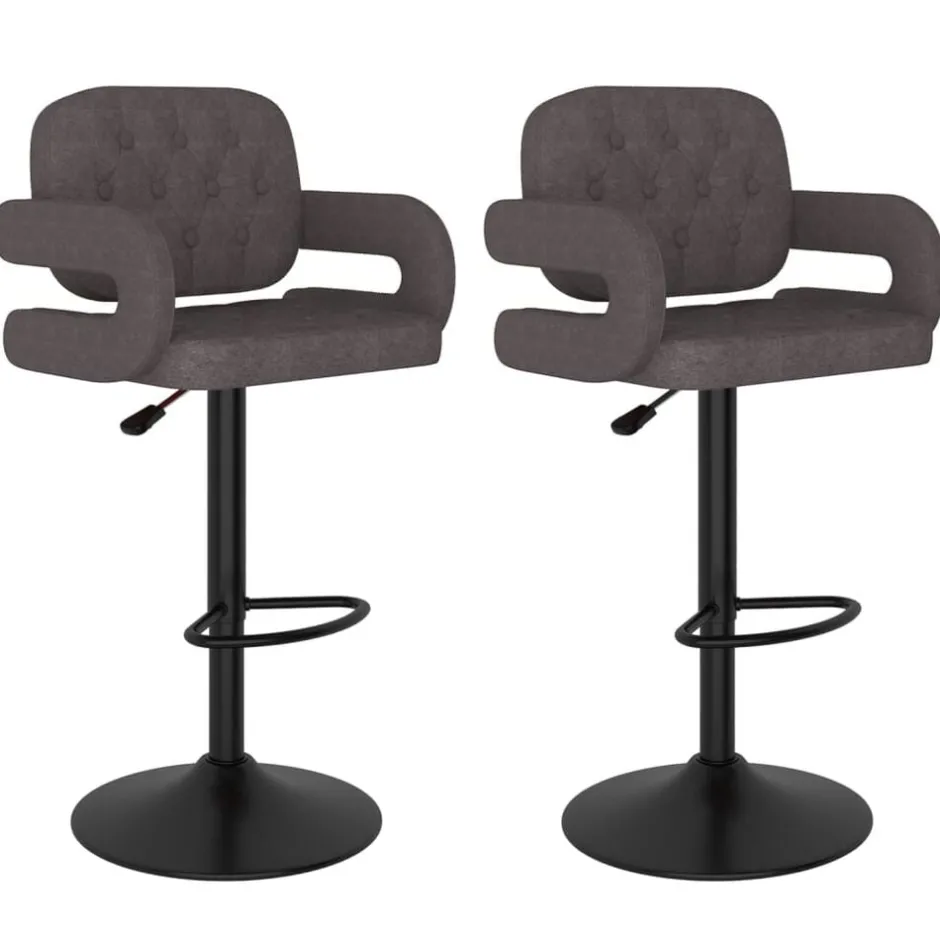 Sale vidaXL Barstolar 2 st tyg Taupe