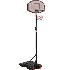 vidaXL Basketkorg med stativ svart 216-250 cm polyeten