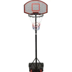 vidaXL Basketkorg med stativ svart 216-250 cm polyeten