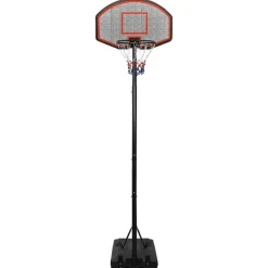 vidaXL Basketkorg med stativ svart 282-352 cm polyeten