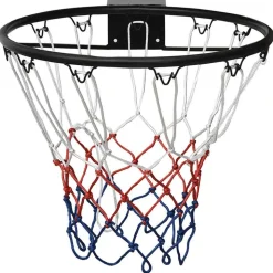 vidaXL Basketring svart 45 cm stål