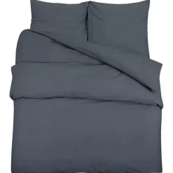 vidaXL Bäddset 140x200 cm lätt mikrofiber Antracit