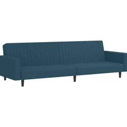 Online vidaXL Bäddsoffa 2-sits sammet Blå