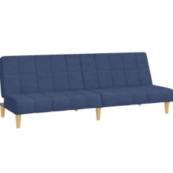 Hot vidaXL Bäddsoffa 2-sits tyg Blå