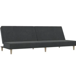 Sale vidaXL Bäddsoffa 2-sits tyg Mörkgrå