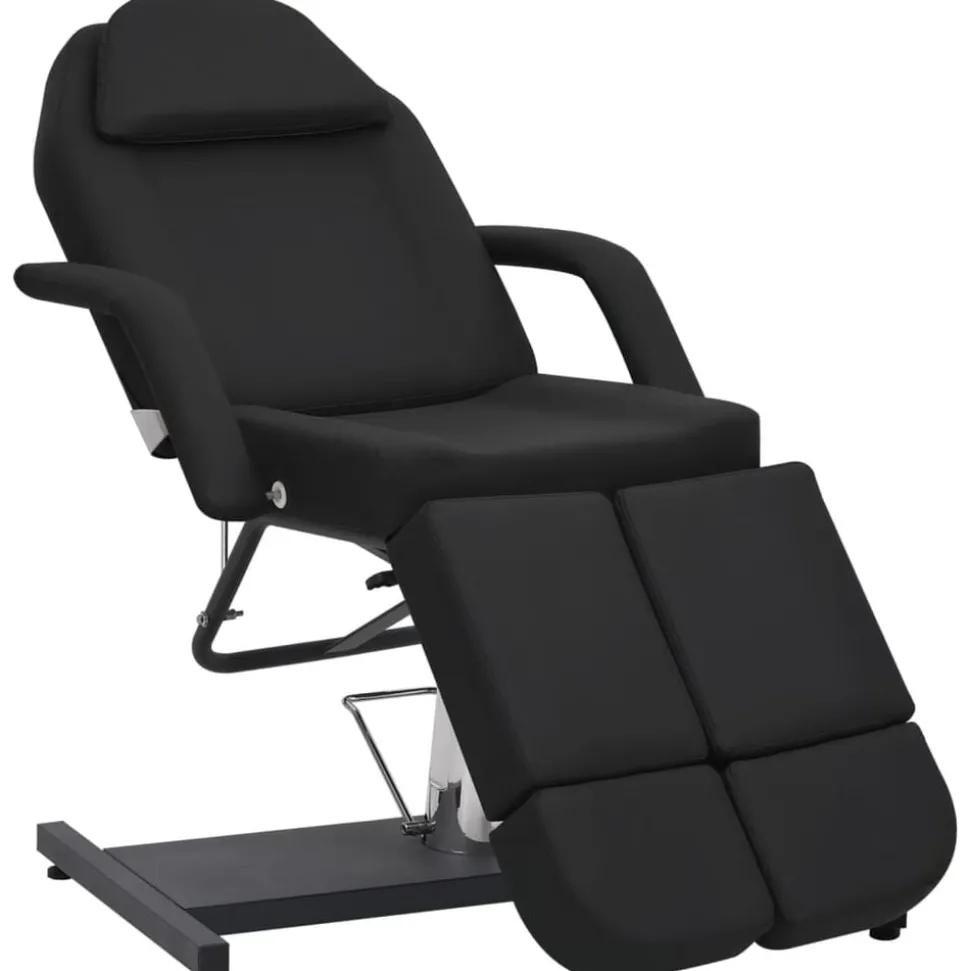 vidaXL Behandlingsstol konstläder svart 180x62x78 cm