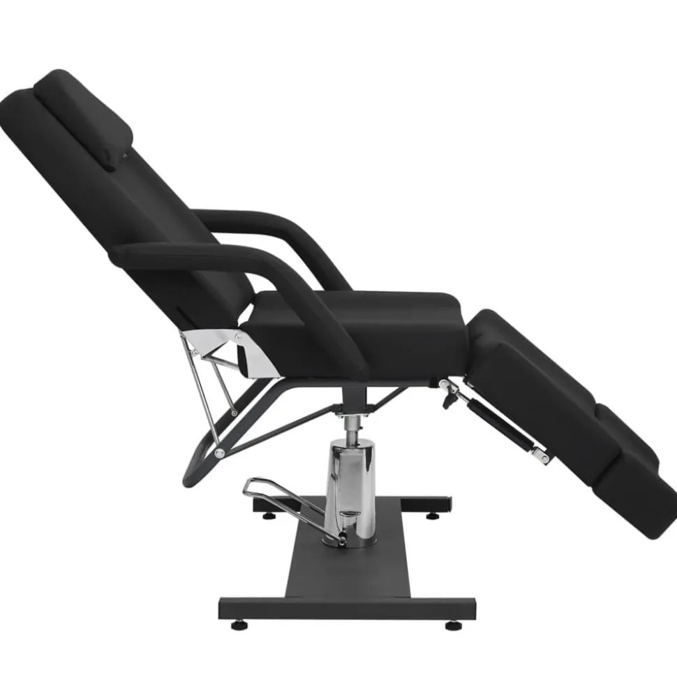 vidaXL Behandlingsstol konstläder svart 180x62x78 cm