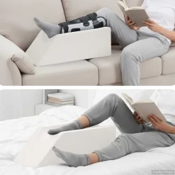 vidaXL Ben Kudde Enfärgad 68 x 25 x 21,5 cm PU skum Vit