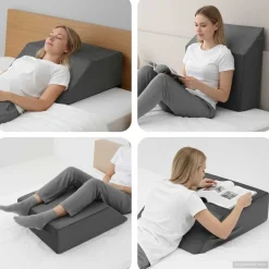 vidaXL Ben Kudde Enfärgad 63 x 52 x 19 cm PU skum Grå