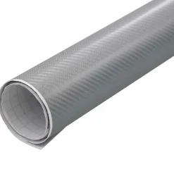 vidaXL Bilfoliering 4D silver 100x150 cm