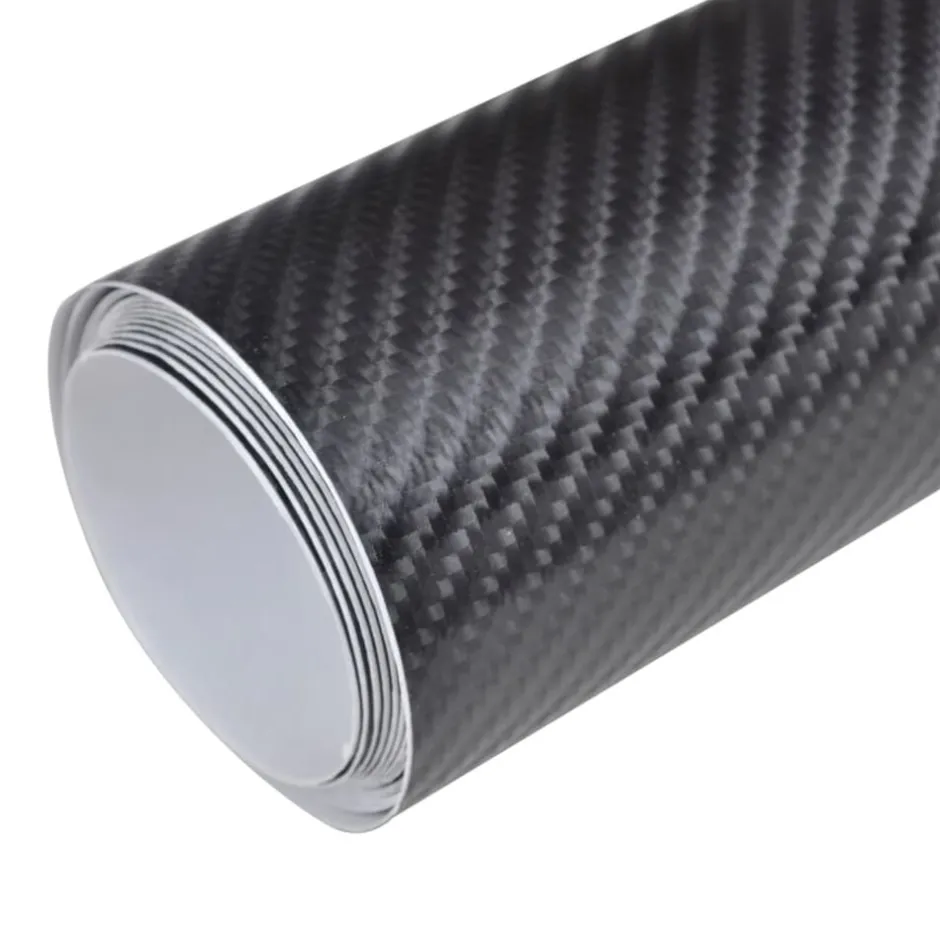 Best vidaXL Bilfoliering 4D 100x150 cm Svart