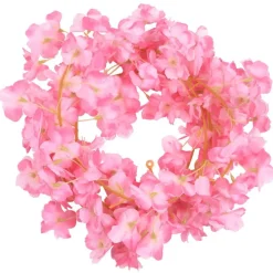 vidaXL Blomstergirlanger 6 st mörk rosa 180 cm