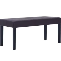 vidaXL Bänk 106 cm konstläder brun