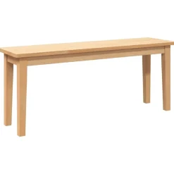 Sale vidaXL Bänk 110 cm massivt trä gummi Naturfärg