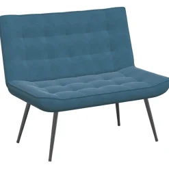 Clearance vidaXL Bänk 110x74x84 cm sammet Blå