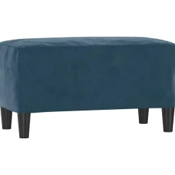 Hot vidaXL Bänk 70x35x41 cm sammet Blå