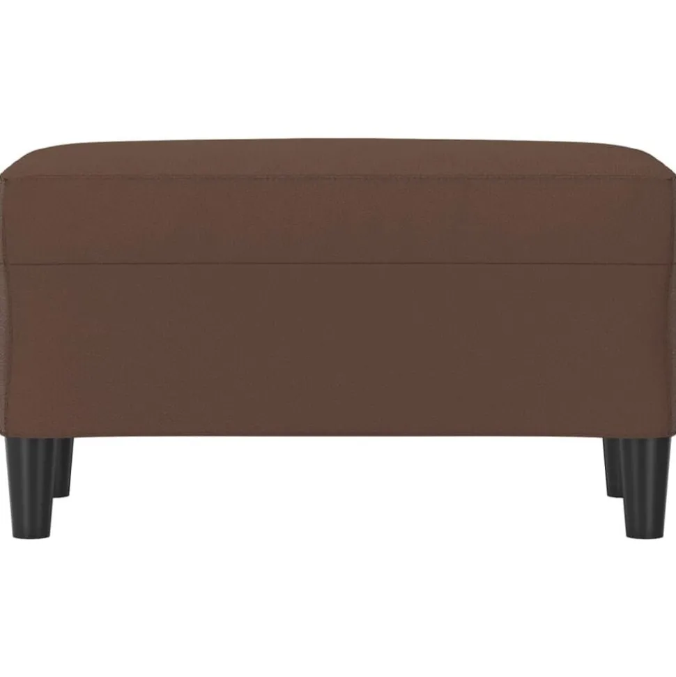 vidaXL Bänk brun 70x35x41 cm konstläder