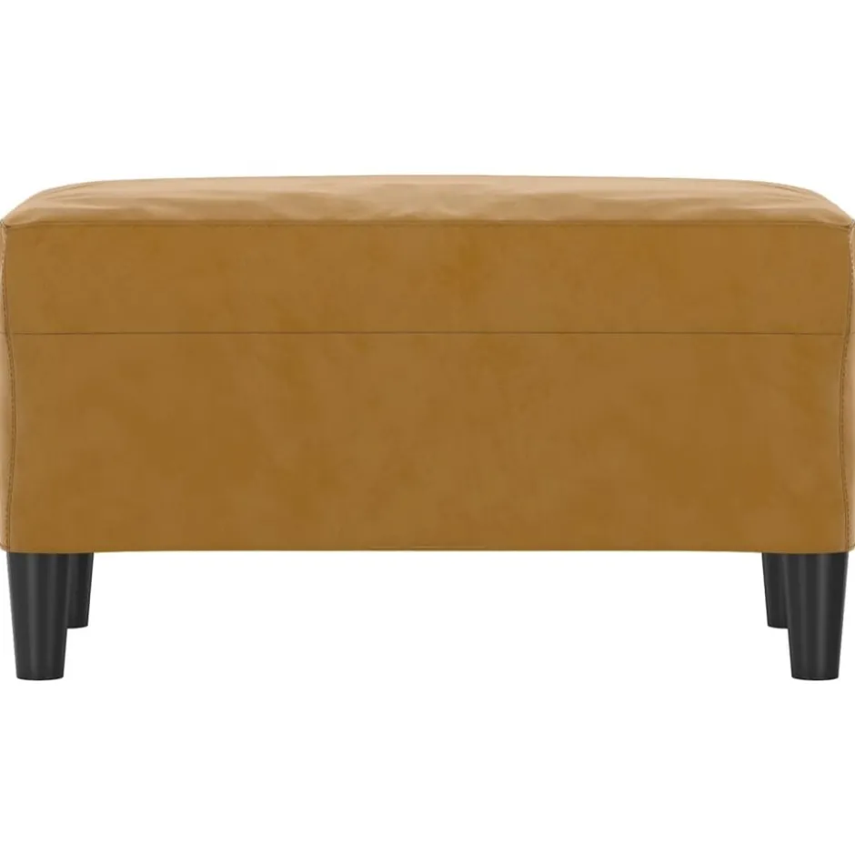 Clearance vidaXL Bänk 70x35x41 cm sammet Brun