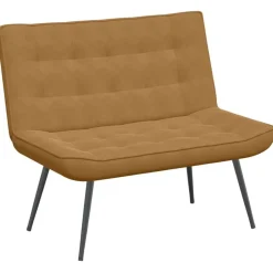 vidaXL Bänk 110x74x84 cm sammet Brun