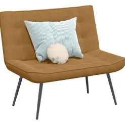 vidaXL Bänk 110x74x84 cm sammet Brun