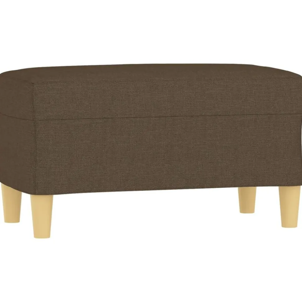 vidaXL Bänk brun 70x35x41 cm tyg