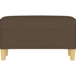 vidaXL Bänk brun 70x35x41 cm tyg