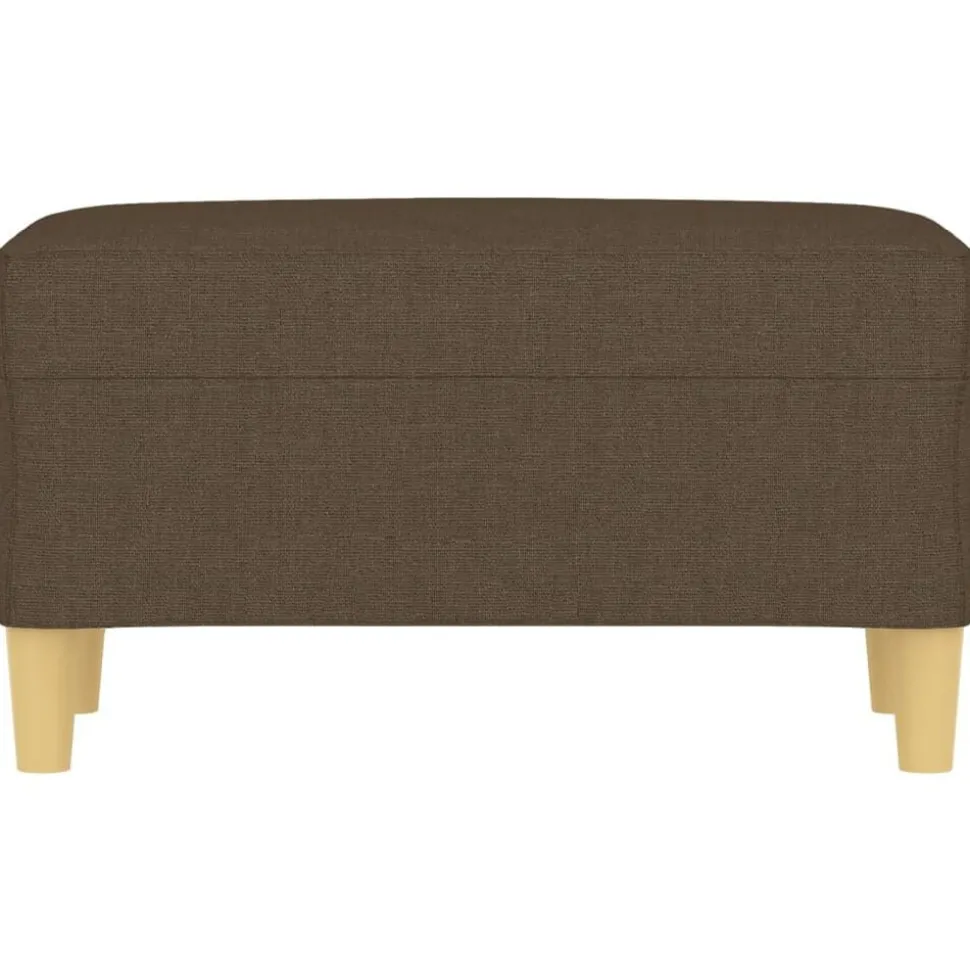 vidaXL Bänk brun 70x35x41 cm tyg
