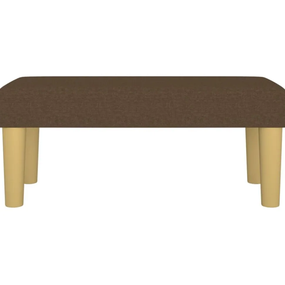 vidaXL Bänk brun 70x30x30 cm tyg