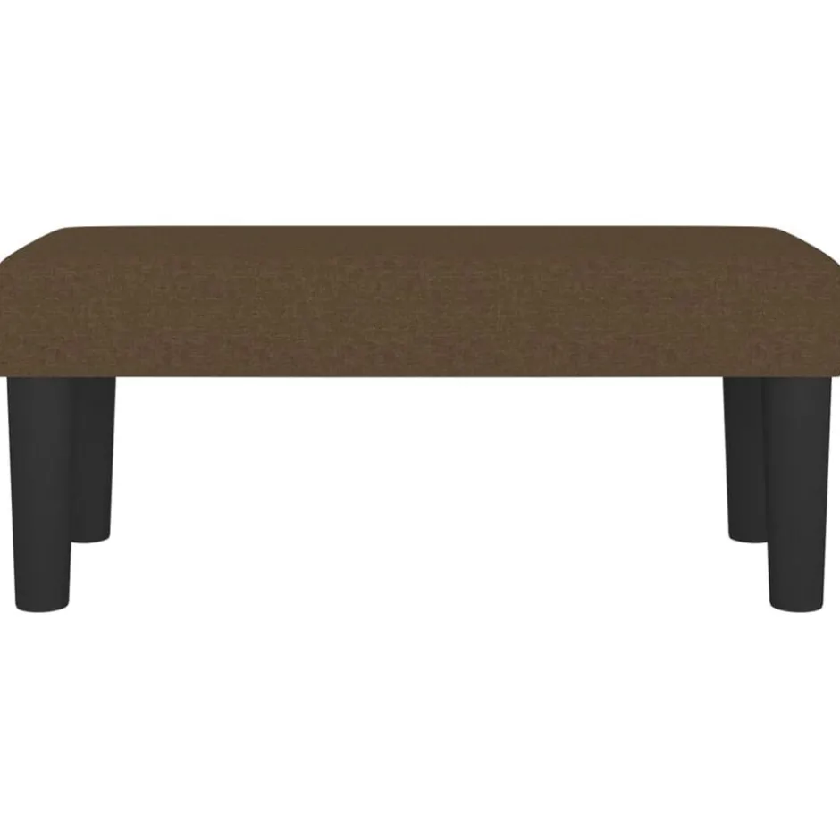 Best vidaXL Bänk brun 70x30x30 cm tyg Mörkbrun