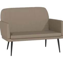 vidaXL Bänk cappuccino 107x80x81 cm konstläder