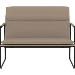 vidaXL Bänk cappuccino 100x64x80 cm konstläder