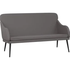 Discount vidaXL Bänk 110x76x80 cm konstläder Grå
