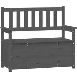 Sale vidaXL Bänk 112,5x51,5x96,5 cm massiv furu Grå