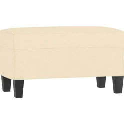 Best vidaXL Bänk gräddvit 70x35x41 cm tyg Kräm