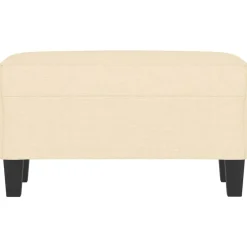 Best vidaXL Bänk gräddvit 70x35x41 cm tyg Kräm