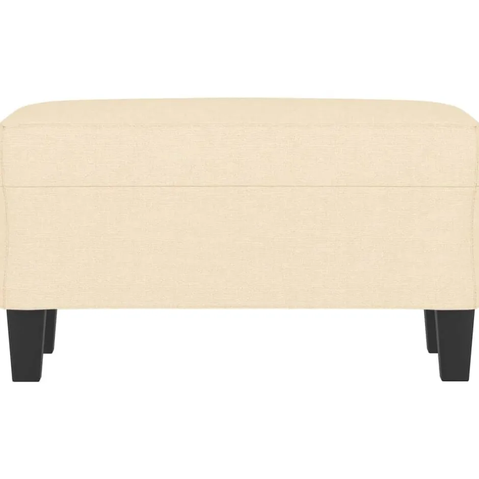 Best vidaXL Bänk gräddvit 70x35x41 cm tyg Kräm